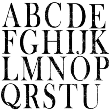 Typesetting 12 x 12 Décor Stamp