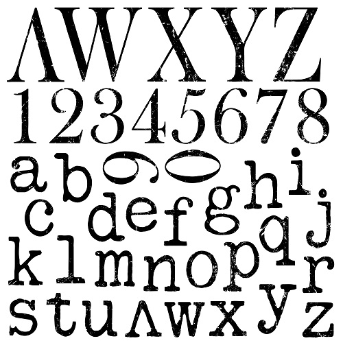 Typesetting 12 x 12 Décor Stamp - Image 2